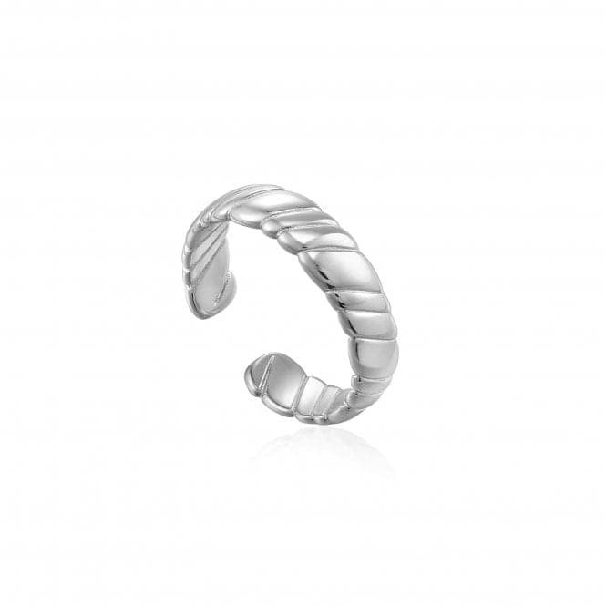 Silver Smooth Twist Wide Band Ring R038 - 02HAnia HaieR038 - 02H
