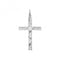 Silver Solid Cross H Engraved G61043EAcotis Silver JewelleryTH - G61043E