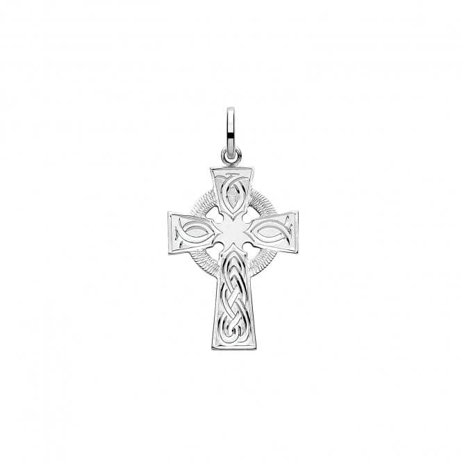 Silver Solid Cross H Engraved G61049CEAcotis Silver JewelleryTH - G61049CE