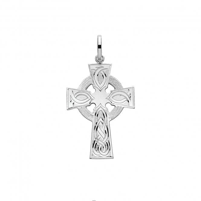 Silver Solid Cross H Engraved G61050CEAcotis Silver JewelleryTH - G61050CE