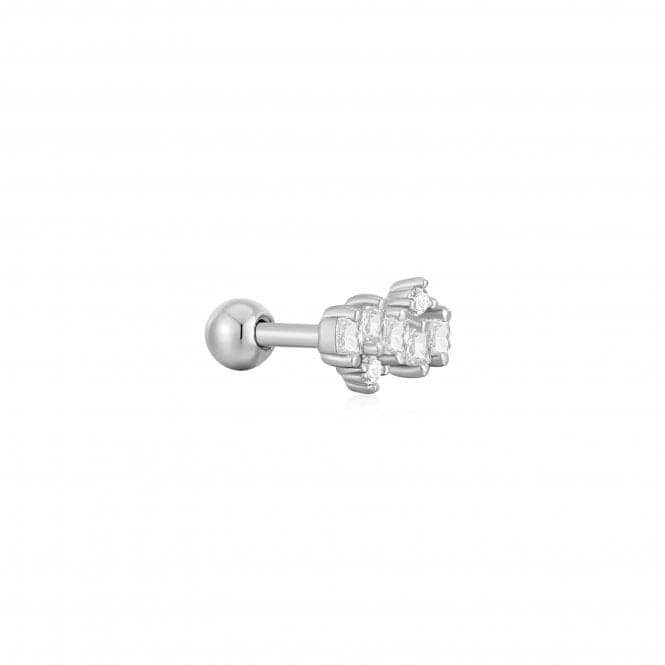 Silver Sparkle Cluster Climber Barbell Single Earring E047 - 12HAnia HaieE047 - 12H