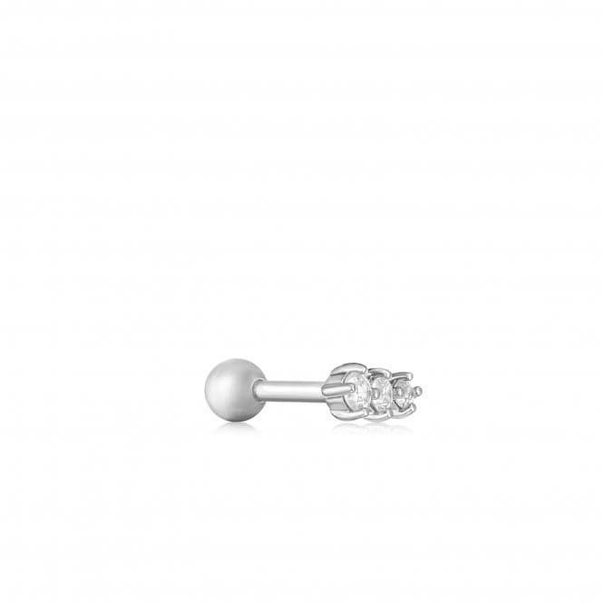 Silver Sparkle Crawler Barbell Single Earring E035 - 09HAnia HaieE035 - 09H