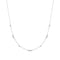 Silver Sparkling Bezel Cubic Zirconia Station Necklace N065 - 04HAnia HaieN065 - 04H