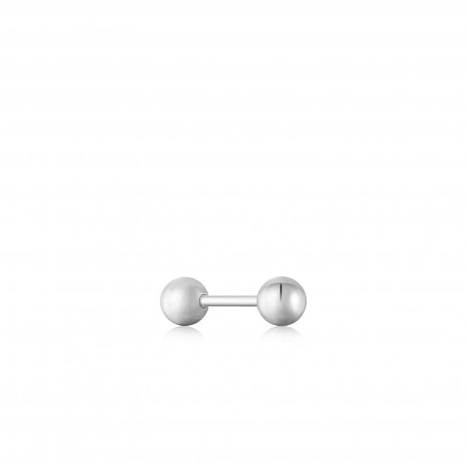 Silver Sphere Barbell Single Earring E035 - 02HAnia HaieE035 - 02H