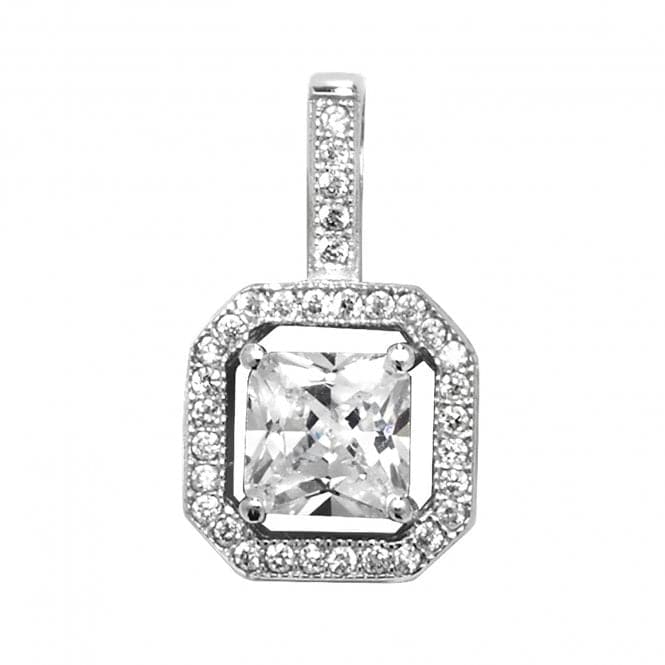 Silver Square Zirconia Pendant G6343Acotis Silver JewelleryTH - G6343