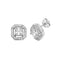 Silver Square Zirconia Stud Earrings G51036Acotis Silver JewelleryTH - G51036