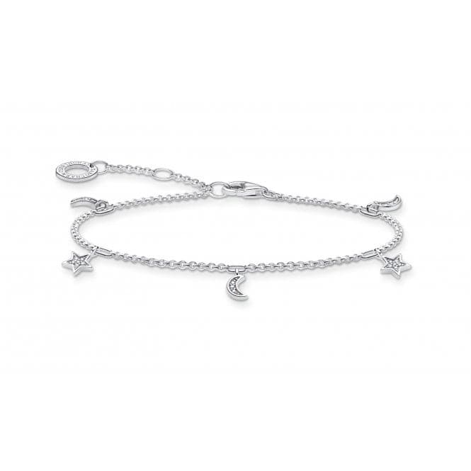 Silver Star & Moon Bracelet A1994 - 051 - 14 - L19vThomas Sabo Charm Club CharmingA1994 - 051 - 14 - L19v