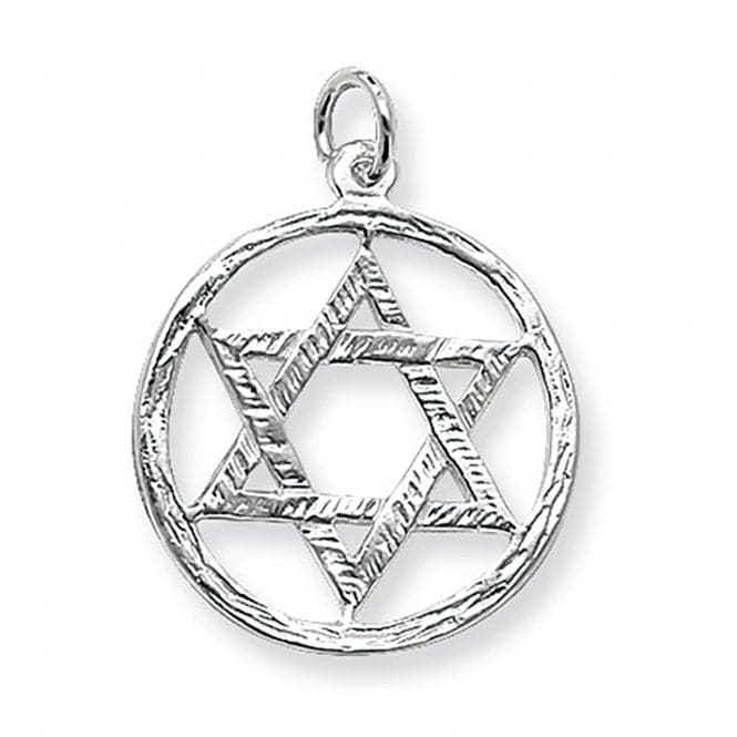 Silver Star Of David Pendant G6472Acotis Silver JewelleryTH - G6472