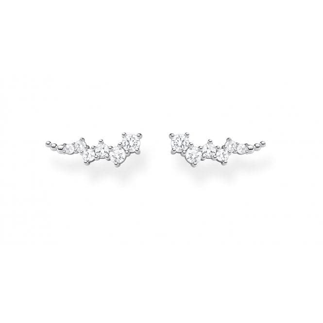 Silver Stone Cluster Ear Climbers H2157 - 051 - 14Thomas Sabo Charm Club CharmingH2157 - 051 - 14