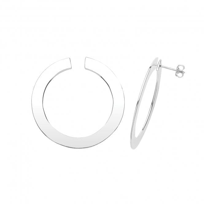 Silver Stud Hoops G51247Acotis Silver JewelleryTH - G51247