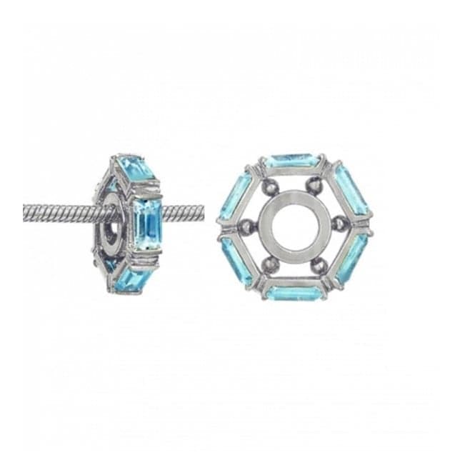 Silver & Swiss Blue Topaz Charm S006SWStorywheelsS006SW