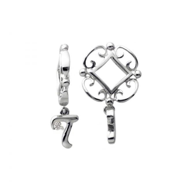 Silver T Initial Dangle Charm S219DStorywheelsS219D