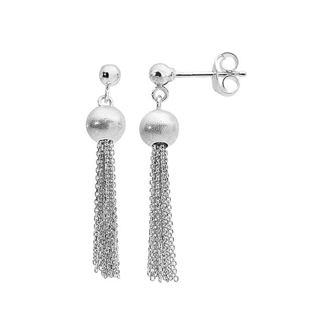 Silver Tassel Dangle Earrings G51112Acotis Silver JewelleryTH - G51112