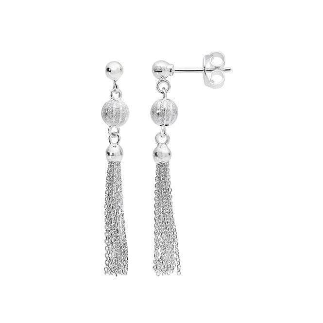 Silver Tassel Dangle Earrings G51113Acotis Silver JewelleryTH - G51113