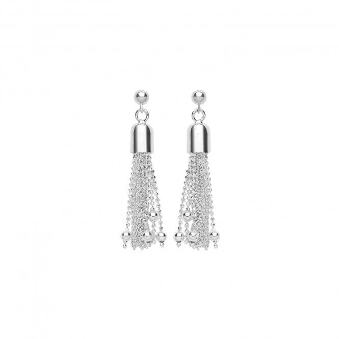 Silver Tassle Earrings Drops G51237Acotis Silver JewelleryTH - G51237