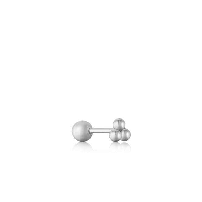 Silver Triple Ball Barbell Single Earring E035 - 03HAnia HaieE035 - 03H