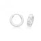 Silver Triple Plated Zirconia Set Hinged Earrings G51363Acotis Silver JewelleryTH - G51363