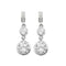 Silver Triple Zirconia Drop Earrings G51116Acotis Silver JewelleryTH - G51116