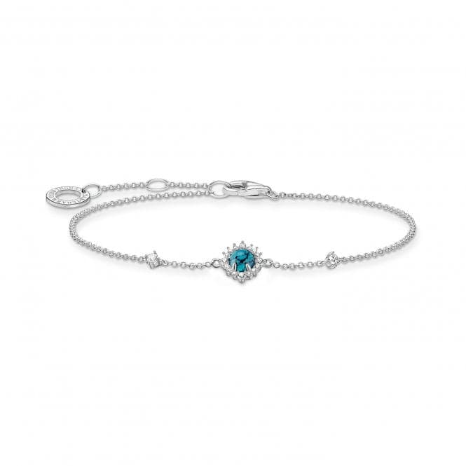 Silver Turquoise Zirconia Turquoise Bracelet A2023 - 405 - 17 - L19VThomas Sabo Charm Club CharmingA2023 - 405 - 17 - L19V