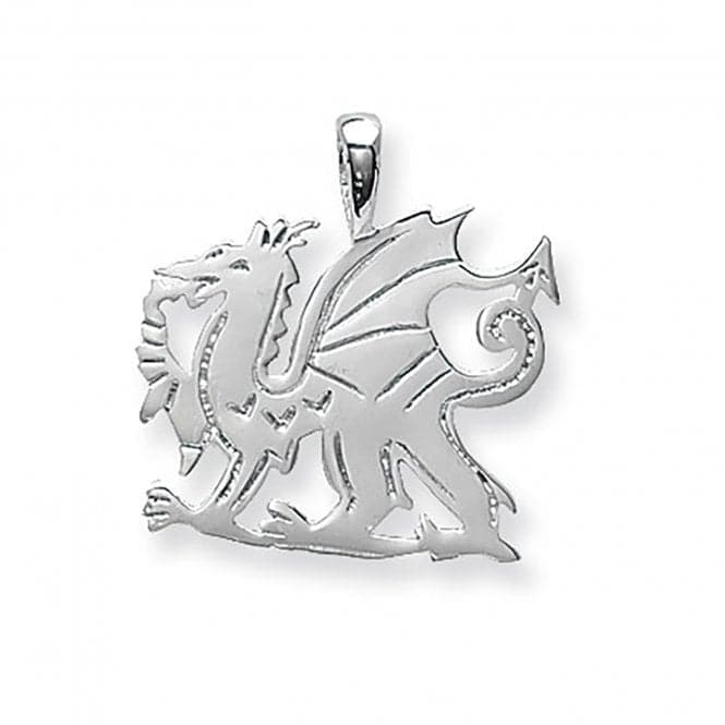 Silver Welsh Dragon Pendant G6601Acotis Silver JewelleryTH - G6601