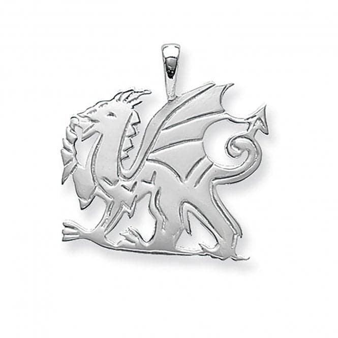 Silver Welsh Dragon Pendant G6602Acotis Silver JewelleryTH - G6602