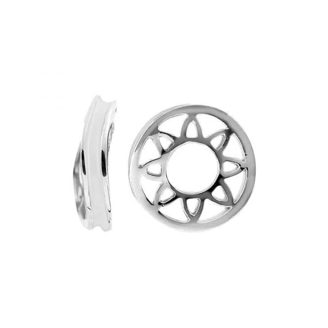 Silver &amp; White Enamel Stacker Charm S428WHTStorywheelsS428WHT