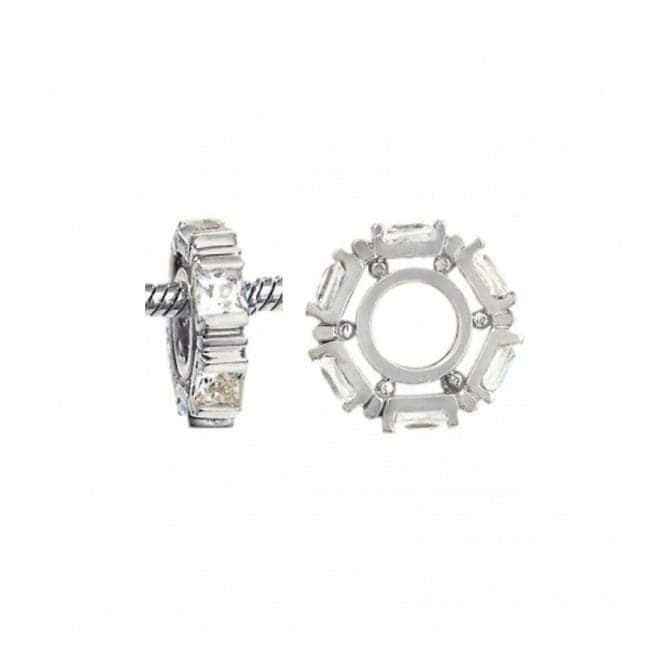 Silver & White Topaz Charm S024WTStorywheelsS024WT