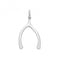 Silver Wish Bone Pendant G61055Acotis Silver JewelleryTH - G61055