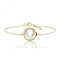 Silver Yellow Gold Plated Mother of Pearl Cubic Zirconia Bracelet SBG0044YSilver & CoSBG0044Y
