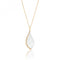Silver Yellow Gold Plated Mother of Pearl Cubic Zirconia Pendant SPG0073YSilver & CoSPG0073Y