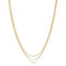 Silver Yellow Gold Plated Multichain Necklace G3407GPAcotis Silver JewelleryTH - G3407GP