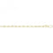 Silver Yellow Gold Plated Paperclip Link Bracelet G2705GPAcotis Silver JewelleryTH - G2705GP