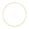 Silver Yellow Gold Plated Paperclip Link Necklace G3403GPAcotis Silver JewelleryTH - G3403GP