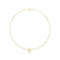 Silver Yellow Gold Plated Paperclip Link T - Bar Necklace G3401GPAcotis Silver JewelleryTH - G3401GP