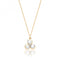 Silver Yellow Gold Plated Pearl Cubic Zirconia Pendant SPG0077YSilver & CoSPG0077Y