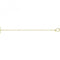 Silver Yellow Gold Plated T - Bar Paperclip Link Bracelet G2704GPAcotis Silver JewelleryTH - G2704GP