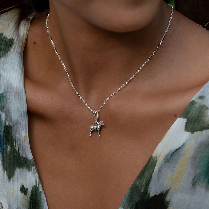 Silver Zebra Charm CSZB