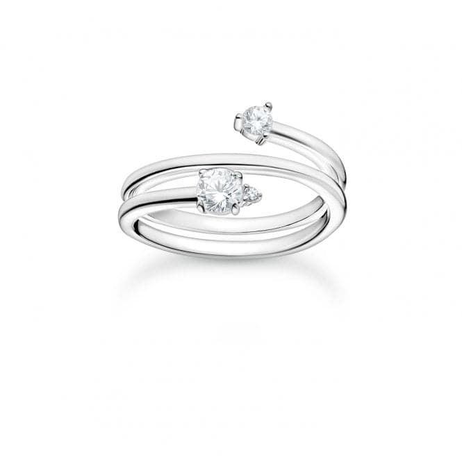 Silver Zirconia Arrow White Stones Ring TR2357 - 051 - 14Thomas Sabo Charm Club CharmingTR2357 - 051 - 14 - 48