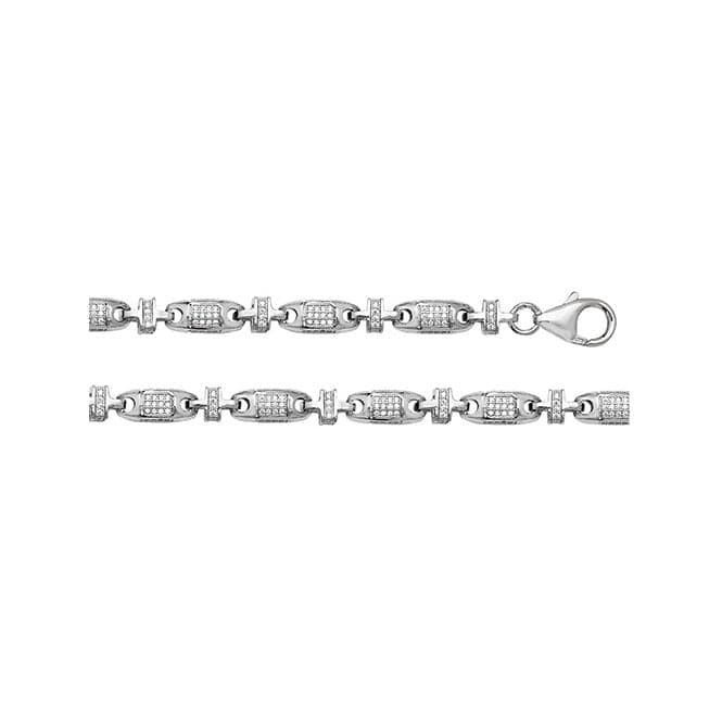 Silver Zirconia Chain G1336Acotis Silver JewelleryG1336/08