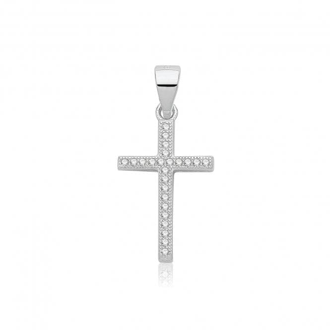 Silver Zirconia Cross G61140Acotis Silver JewelleryTH - G61140