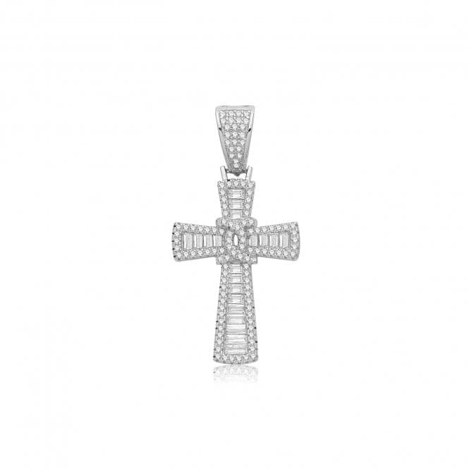 Silver Zirconia Cross G61141Acotis Silver JewelleryTH - G61141