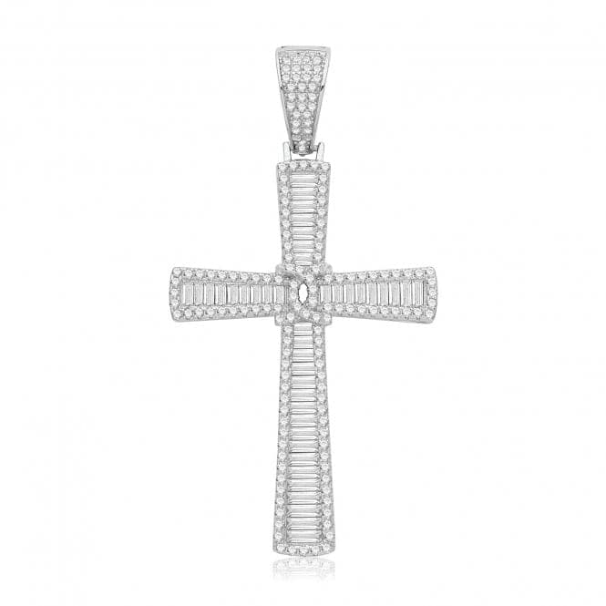 Silver Zirconia Cross G61142Acotis Silver JewelleryTH - G61142