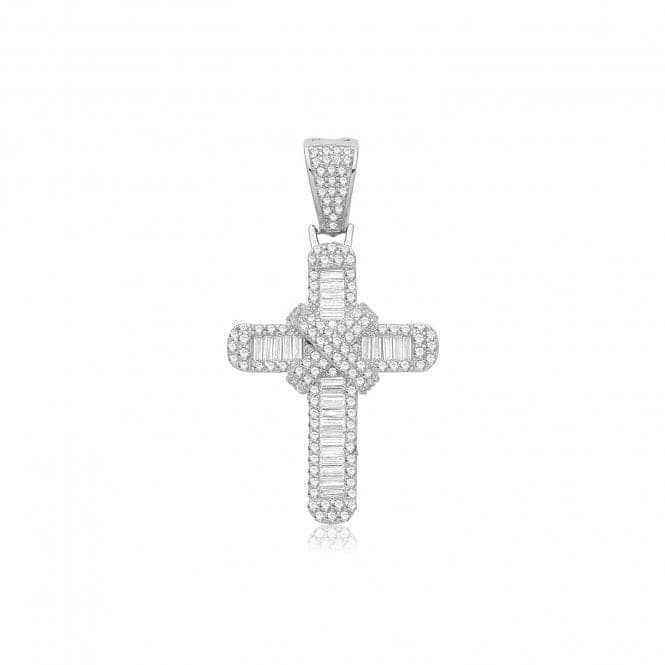 Silver Zirconia Cross G61143Acotis Silver JewelleryTH - G61143