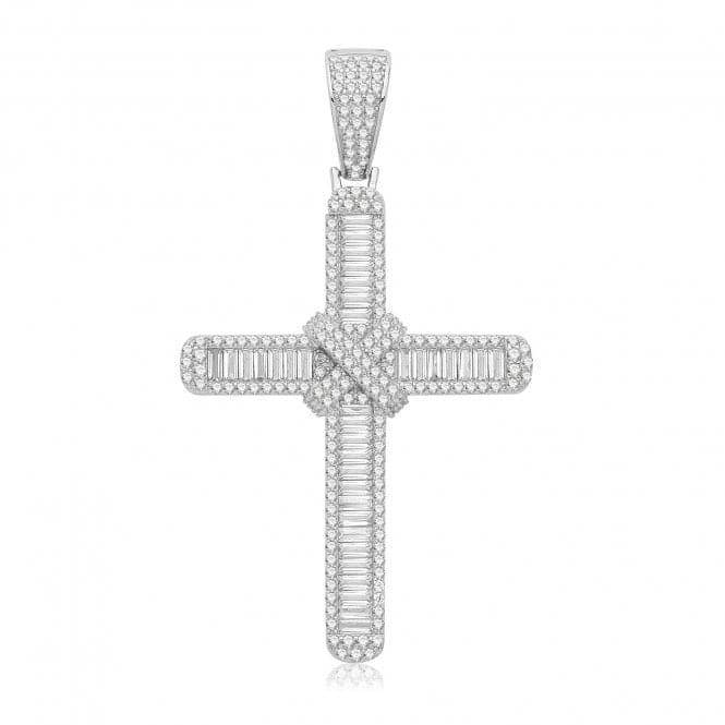 Silver Zirconia Cross G61144Acotis Silver JewelleryTH - G61144