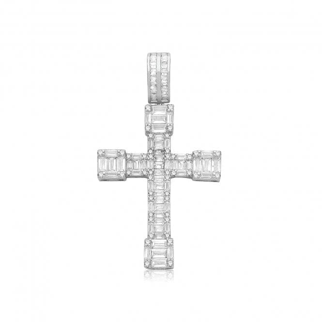 Silver Zirconia Cross G61145Acotis Silver JewelleryTH - G61145