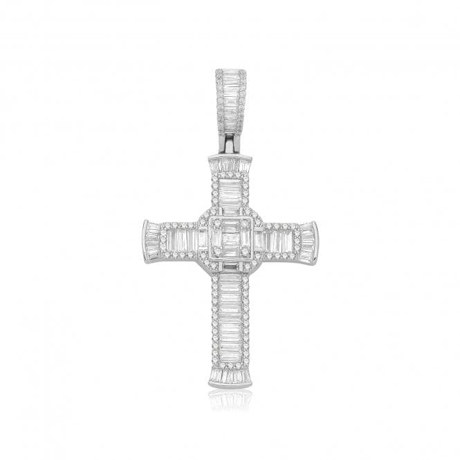 Silver Zirconia Cross G61161Acotis Silver JewelleryTH - G61161