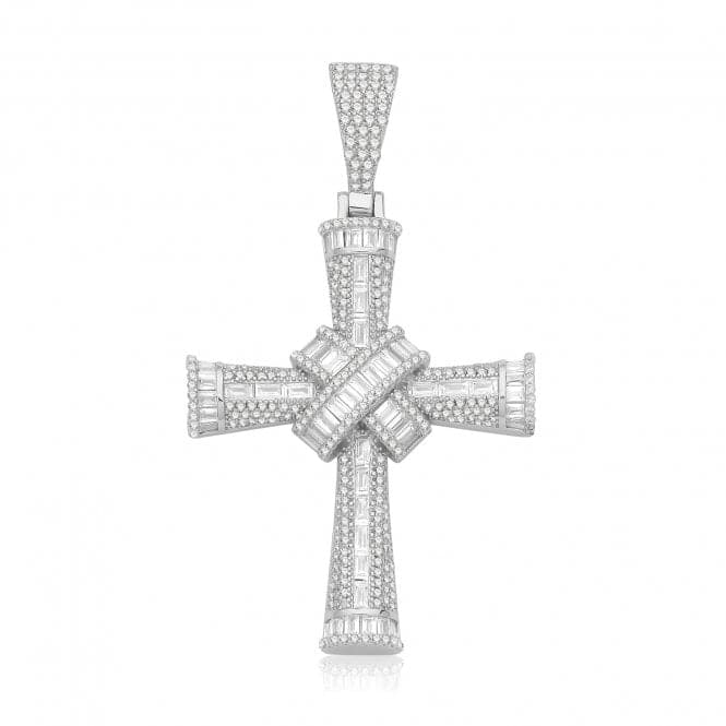 Silver Zirconia Cross G61162Acotis Silver JewelleryTH - G61162