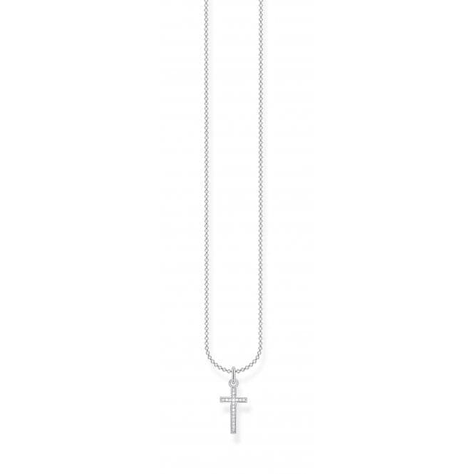 Silver Zirconia Cross Necklace 45cm KE2043 - 051 - 14 - L45vThomas Sabo Charm Club CharmingKE2043 - 051 - 14 - L45v