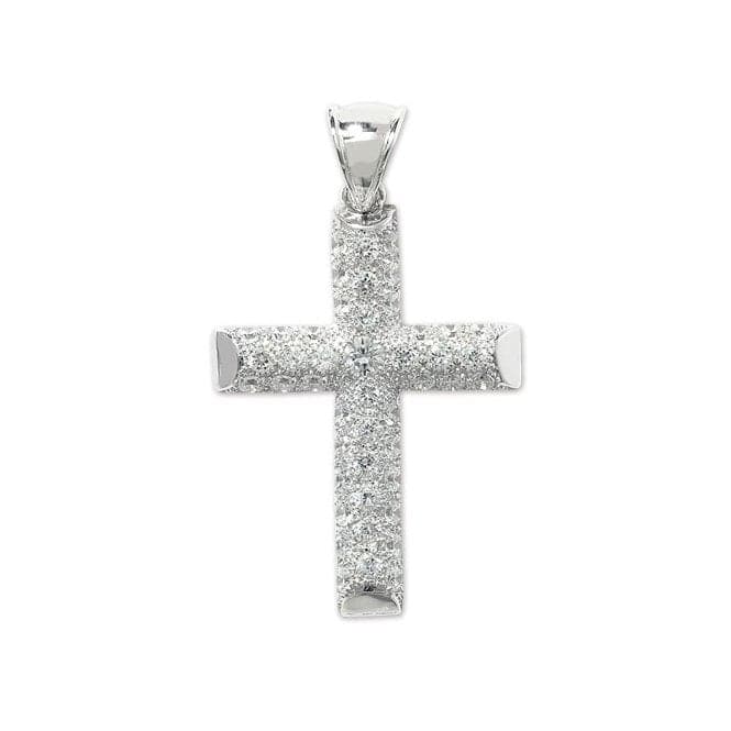 Silver Zirconia Cross Pendant G6005Acotis Silver JewelleryTH - G6005