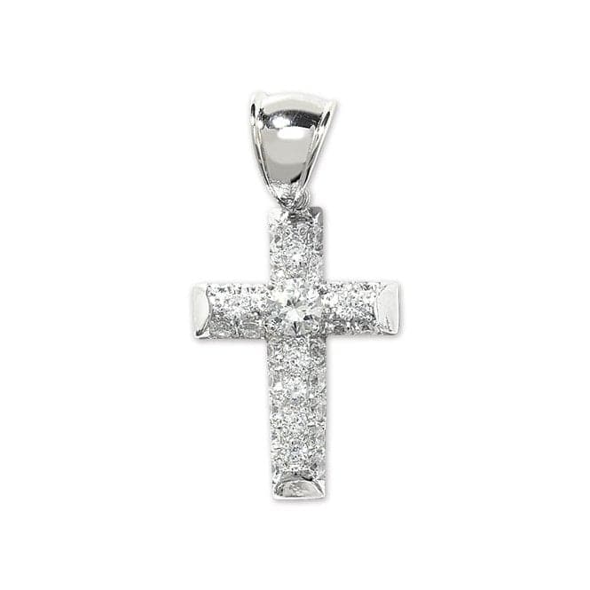 Silver Zirconia Cross Pendant G6006Acotis Silver JewelleryTH - G6006